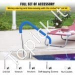 Baseino turėklas – 98,9 x 81,3 cm, nerūdijantis plienas, iki 113 kg apkrova - Image 6