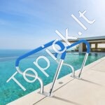 Baseino turėklas – 98,9 x 81,3 cm, nerūdijantis plienas, iki 113 kg apkrova - Image 8