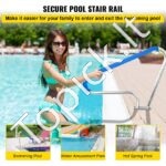 Baseino turėklas – 121,9 x 91,5 cm, nerūdijančio plieno, su apsauginiu užvalkalu - Image 2