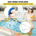 Baseino turėklas – 121,9 x 91,5 cm, nerūdijančio plieno, su apsauginiu užvalkalu - Image 3