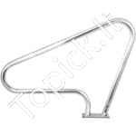 Baseino turėklas – 121,9 x 91,5 cm, nerūdijančio plieno, su apsauginiu užvalkalu - Image 8