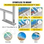 Nerūdijančio plieno baseino turėklas – 137 x 91,4 cm, iki 113 kg apkrova - Image 5