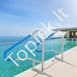 Nerūdijančio plieno baseino turėklas – 137 x 91,4 cm, iki 113 kg apkrova - Image 8