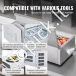 Šaldytuvo pagardinimo stotis su stiklo apsauga, 102 cm, 304 nerūdijantis plienas. - Image 4