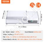 Šaldytuvo pagardinimo stotis su stiklo apsauga, 102 cm, 304 nerūdijantis plienas. - Image 3