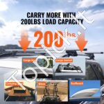 Universalus stogo bagažinės skersiniai 1370 x 72 x 106 mm 91 kg - Image 3