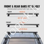 Stogo bagažinės skersiniai strypai Jeep Grand Cherokee 2011–2021 m 90 kg - Image 3