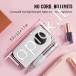 Elektrinė nagų freza su LCD ekranu (40 000 aps./min.) - Image 5