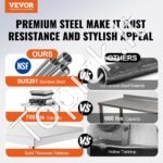 Nerūdijančio plieno darbo stalas, 610x610x864 mm. - Image 8