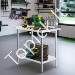 Nerūdijančio plieno darbo stalas, 610 x 914 x 914 mm. - Image 2