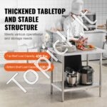 Komercinis darbo stalas, 610 x 914 x 864 mm. - Image 7