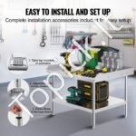 Nerūdijančio plieno darbo stalas, 762x914x660 mm - Image 4