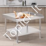 Nerūdijančio plieno darbo stalas, 762x914x660 mm - Image 2