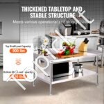 Nerūdijančio plieno darbo stalas, 762x1219x660 mm - Image 7