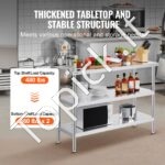 Nerūdijančio plieno maisto paruošimo stalas, 457x1219x864 mm - Image 7