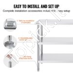 Nerūdijančio plieno maisto paruošimo stalas, 457x1219x864 mm - Image 4