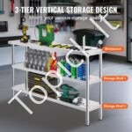 Nerūdijančio plieno maisto paruošimo stalas, 356x1524x864 mm. - Image 6