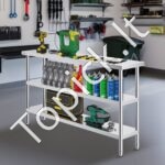 Nerūdijančio plieno maisto paruošimo stalas, 356x1524x864 mm. - Image 2