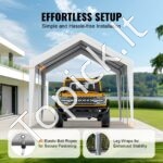 Lauko palapinė automobiliui 3 x 6 m balta - Image 4