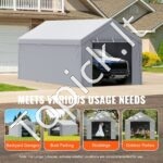 Garažo palapinės pastogė automobiliui, atspari vandeniui 3 x 6 m - Image 6