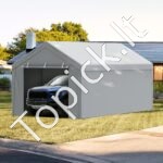 Garažo palapinės pastogė automobiliui, atspari vandeniui 3 x 6 m - Image 7