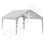 Garažo stogo palapinės pastogė automobiliui 3,7 x 6 m pilka - Image 8