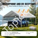Garažo stogo palapinės pastogė automobiliui 3,9 x 6 m - Image 2