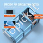 Mobili pripučiama automobilių garažo palapinė/kamera 7x4x2,75m su 750 W + 480 W galingais pūtikliais - Image 4