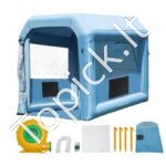 Mobili pripučiama automobilių garažo palapinė/kamera 3,9 x 2,4 x 2,4 m su 550 W pūtimo ir oro filtrų sistema - Image 8