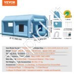 Mobili pripučiama automobilių garažo palapinė/kamera 6,4 x 4,1 x 3 m su 1100 W galinga pūtimo ir oro filtrų sistema - Image 6