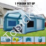 Mobili pripučiama automobilių garažo palapinė/kamera 8 x 4,5 x 3,3 m - Image 4