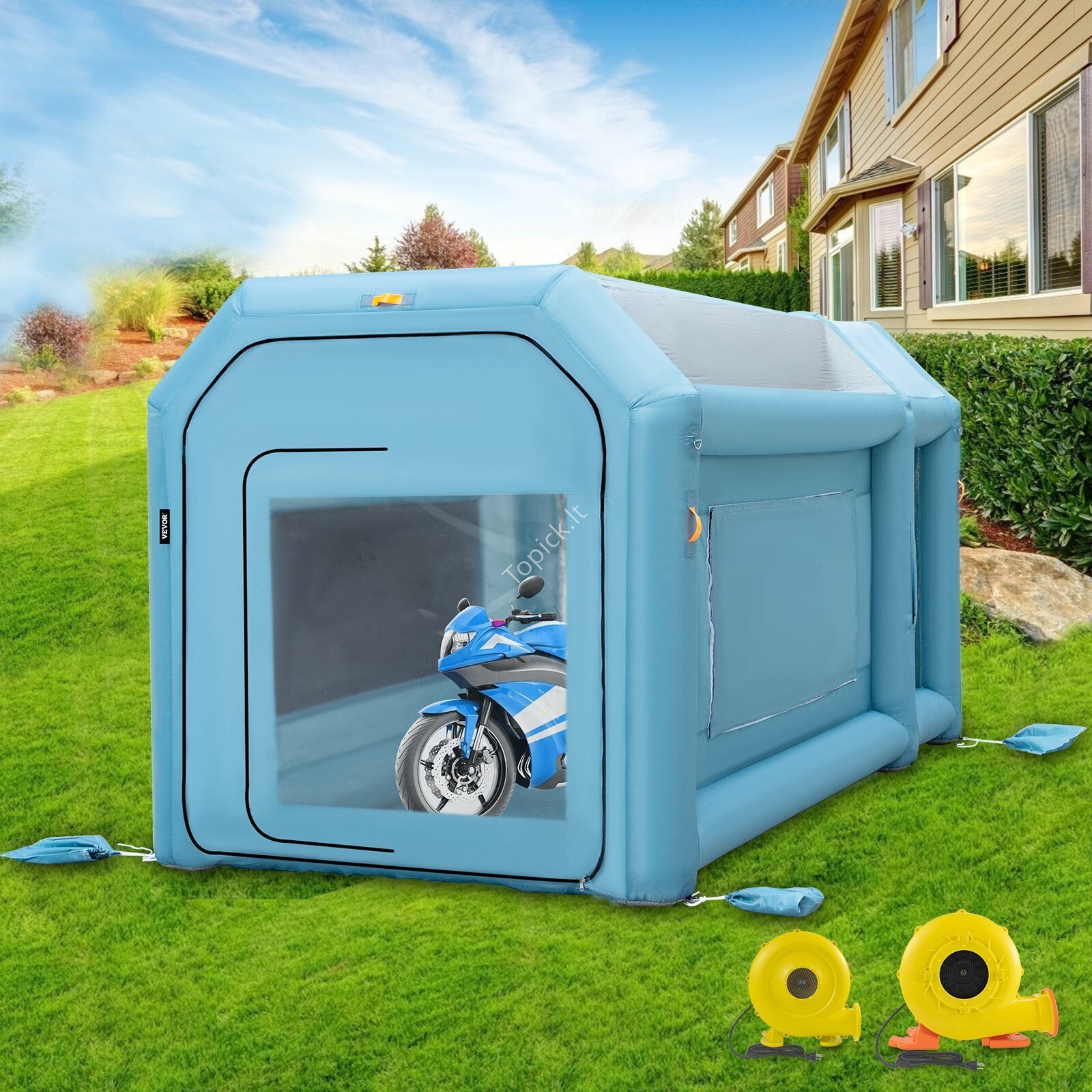de_CQZPNJB4M220V4E51V2_original_img-v7_inflatable-paint-booth-m100-1.1 Mobili pripučiama automobilių garažo palapinė/kamera 4 x 2,5 x 2,5 m - Image 8