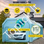 Mobili pripučiama automobilių garažo palapinė/kamera 8 x 4 x 3 m - Image 3