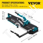 Profesionalios 1200 mm plytelių pjovimo staklės keramikai, vieno bėgio - Image 3