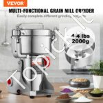 2000 g prieskonių malūnėlis, grūdų malūnas, greitaeigis. - Image 8