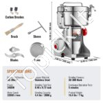 2000 g prieskonių malūnėlis, grūdų malūnas, greitaeigis. - Image 3