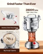 Elektrinis grūdų malūnas, 2 kW, kukurūzų malimo mašina, 750 g žolelių malūnėlis. - Image 5