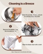 Elektrinis grūdų malūnas, 2 kW, kukurūzų malimo mašina, 750 g žolelių malūnėlis. - Image 3