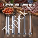 Nerūdijančio plieno elektrinis dešrų užpildas 12L, vertikalus. - Image 5