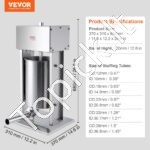 Nerūdijančio plieno elektrinis dešrų užpildas 12L, vertikalus. - Image 3