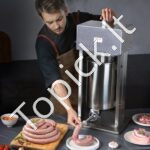 Nerūdijančio plieno elektrinis dešrų užpildas 12L, vertikalus. - Image 2