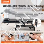 Elektrinė masažo ir kosmetikos lova su reguliuojama nugaros atrama (0–45°) - Image 2