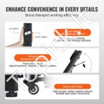 Elektrinė masažo ir kosmetikos lova su reguliuojama nugaros atrama (0–45°) - Image 4