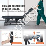 Elektrinė masažo ir kosmetikos lova su reguliuojama nugaros atrama (0–45°) - Image 5