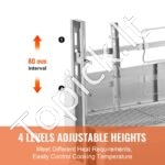 Elektrinė ėrienos ir žindomų kiaulių kepsninė, 52 W, 90 kg, su priekiniu stiklu, 117 cm, reflektorinio tipo (su izoliacine plokšte). - Image 5