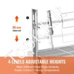 Elektrinė ėrienos ir kiaulienos kepsninė, 52 W, 90 kg, 1185 mm, standartinis tipas (su izoliacine plokšte). - Image 5