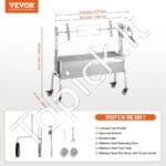 Elektrinė ėrienos ir kiaulienos kepsninė, 52 W, 90 kg, 1185 mm, standartinis tipas (su izoliacine plokšte). - Image 3