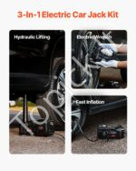 Automobilinis domkrato rinkinys su smūginiu veržliarakčiu 5T - Image 2