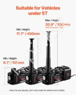 Automobilinis domkrato rinkinys su smūginiu veržliarakčiu 5T - Image 3