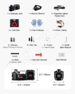 Automobilinis domkrato rinkinys su smūginiu veržliarakčiu 5T - Image 7